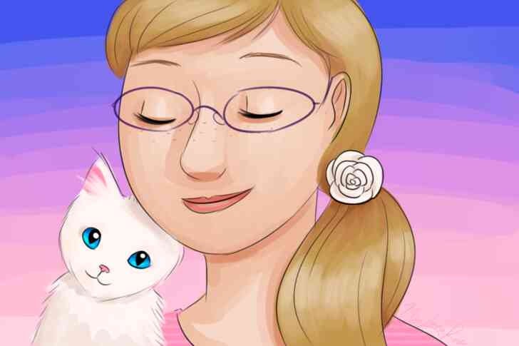 Image intitulée Décontracté Femme Chat.png